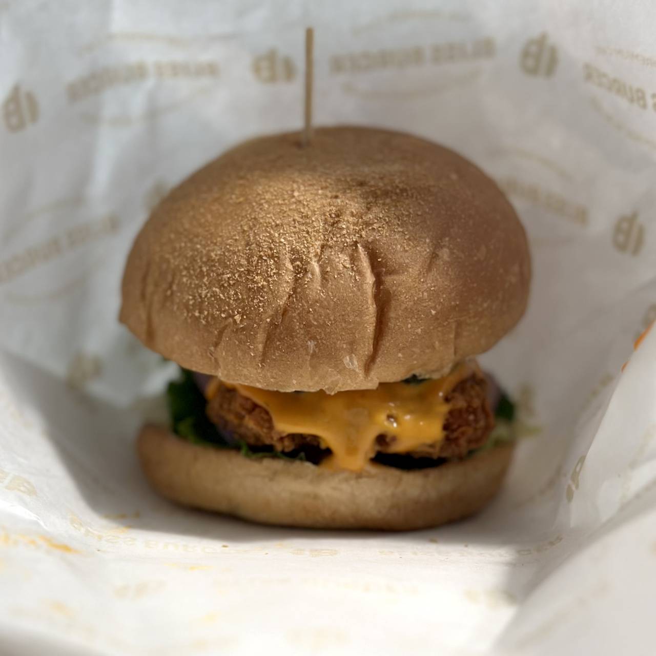 뭔가 어색한 할라피뇨 치킨버거의 첫 모습