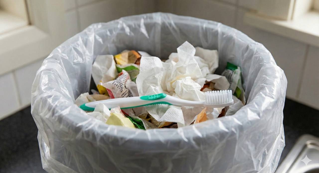 치솟이 쓰레기통에 떨어지는 듯한 소리 (Gemini)