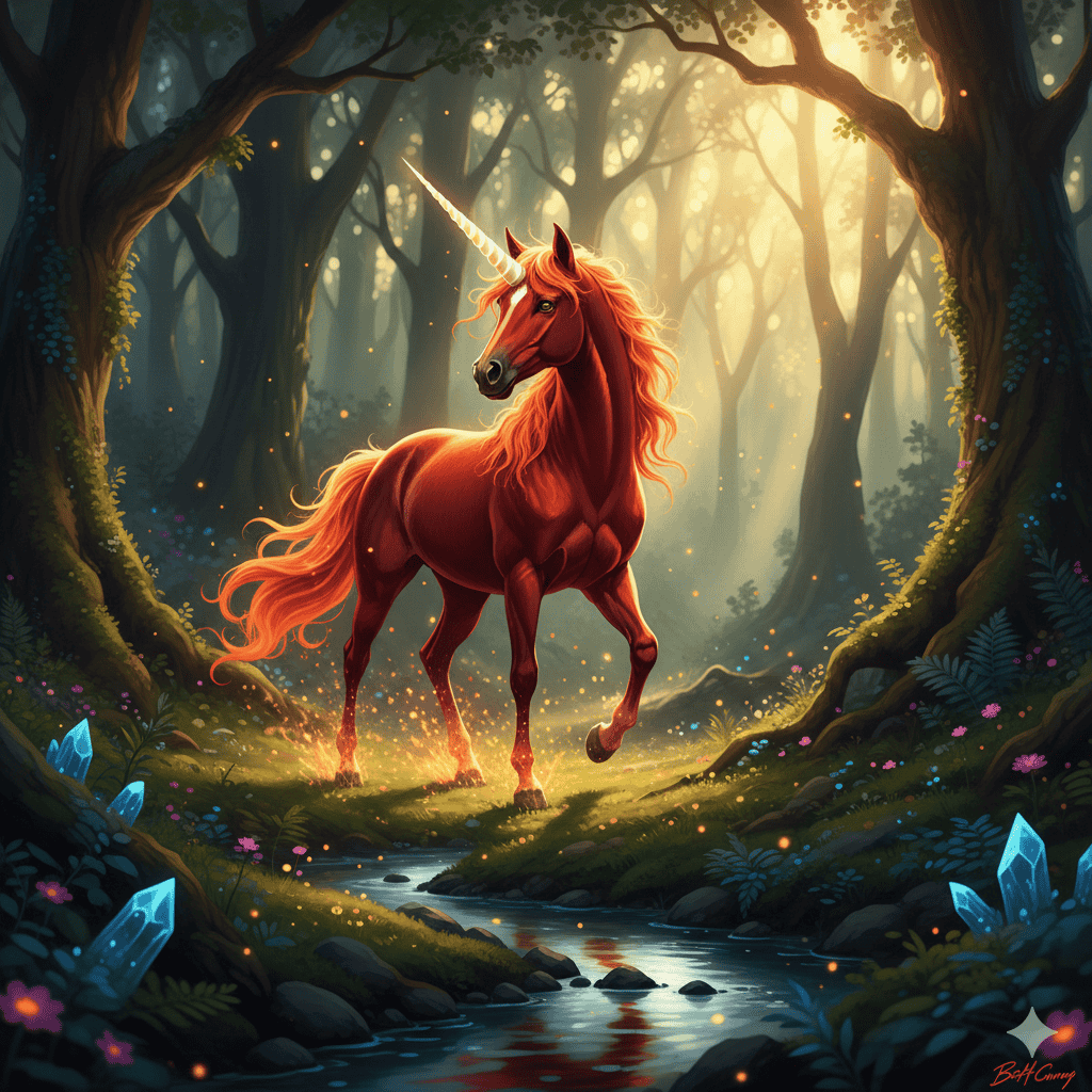 그냥 붉은 말은 재미 없으니 붉은 유니콘 (Gemini)